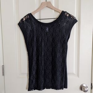 Kardashian Kollection Women's Lace-Back Top